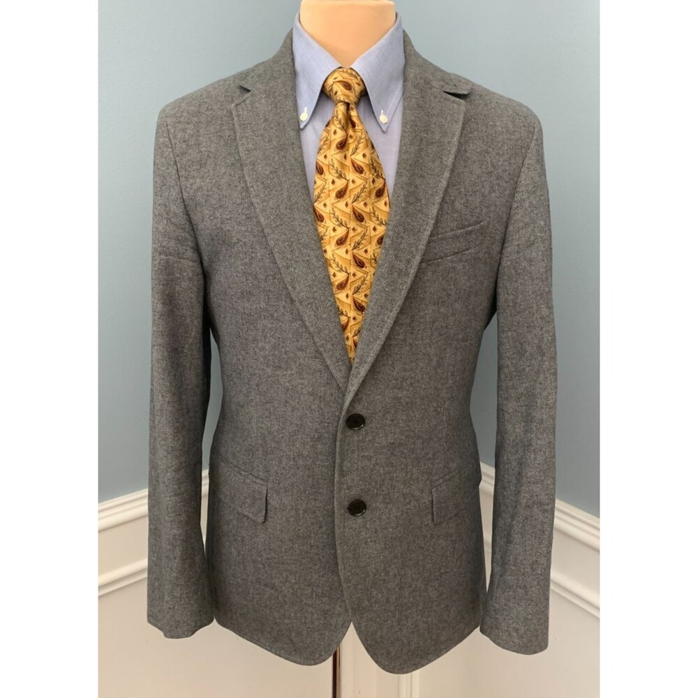 Banana Republic Blazer Mens 40R Tailored Fit Flannel Twill Jacket Sportcaot